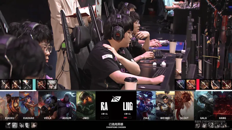 【赛后】LNG 1-1 RA:花儿碎了 枝头挂满了沉睡的独角兽 RA充满韧性 重获胜利