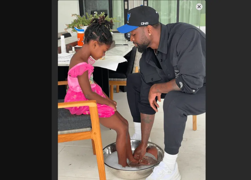 你也讲小鸭子的故事吗?韦德晒照片庆祝父亲节